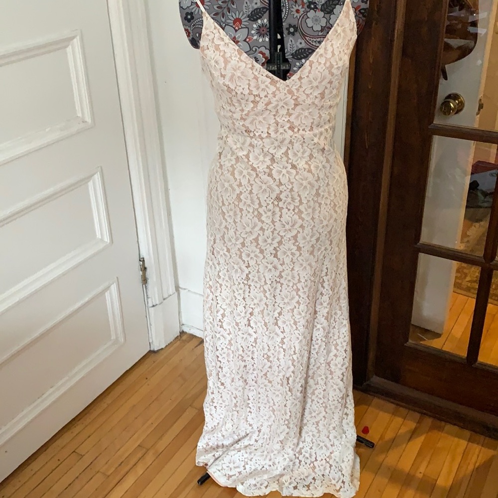 Just me lace and cream dress